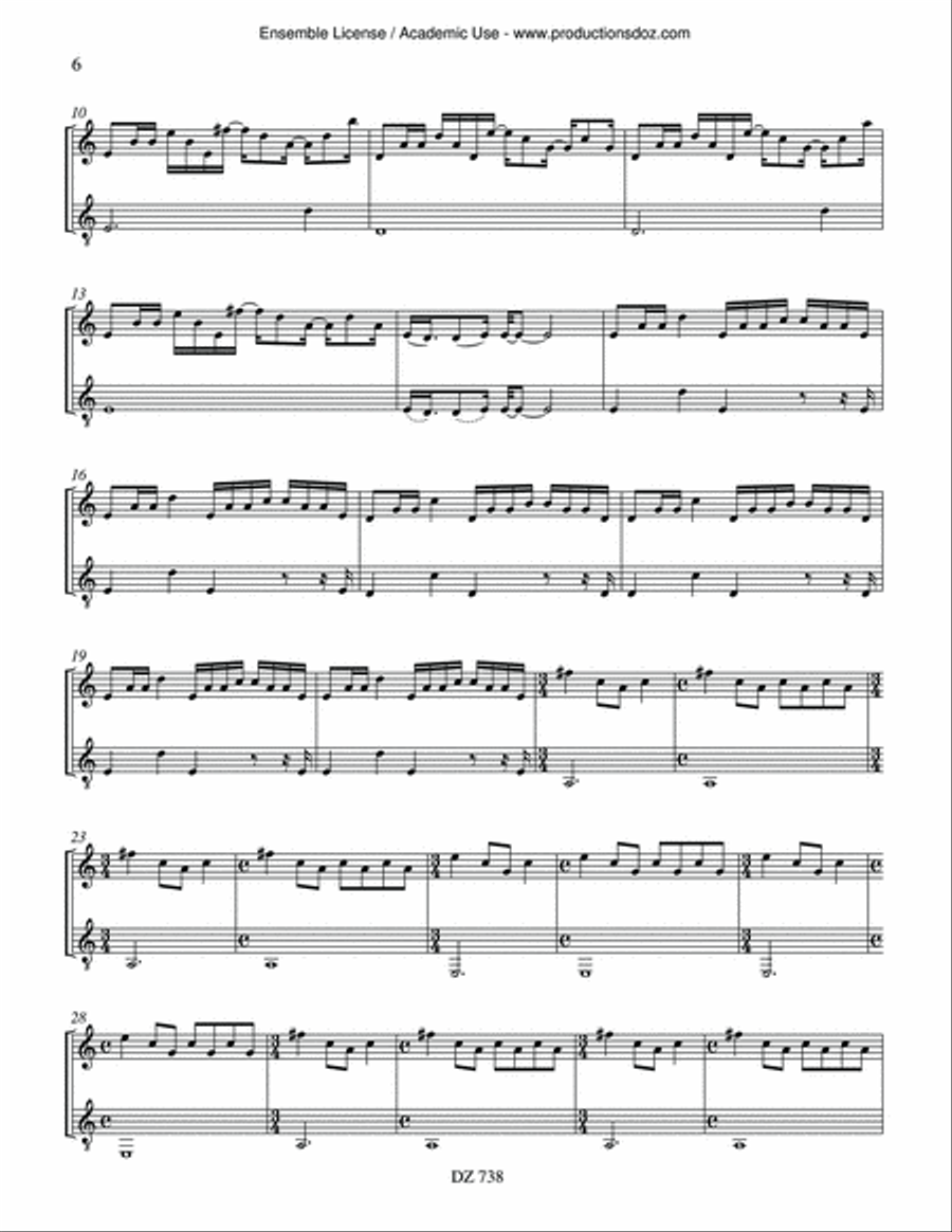 Andante, Capriccio Violin scores gallery preview page 6