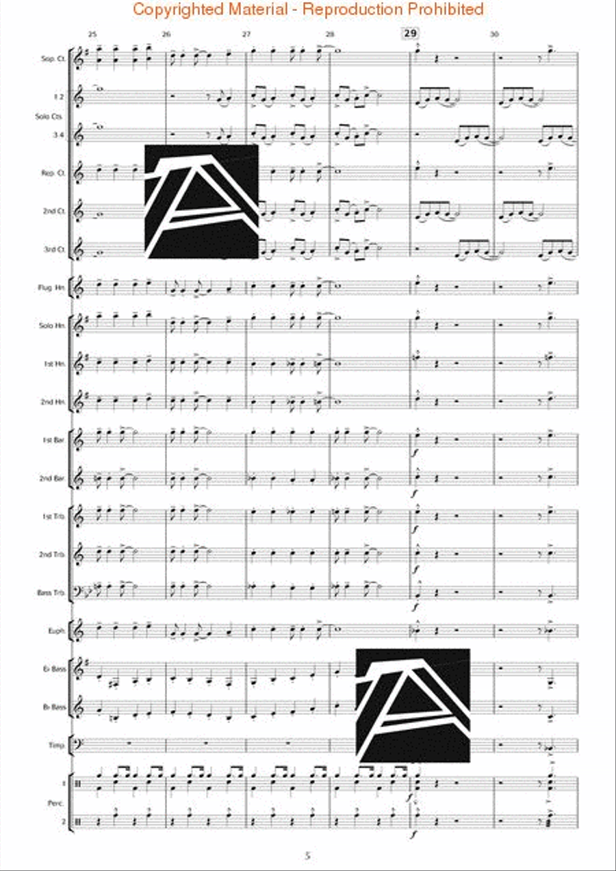 Rapsodia Borealis (for Trombone & Piano) Piano Accompaniment scores gallery preview page 6
