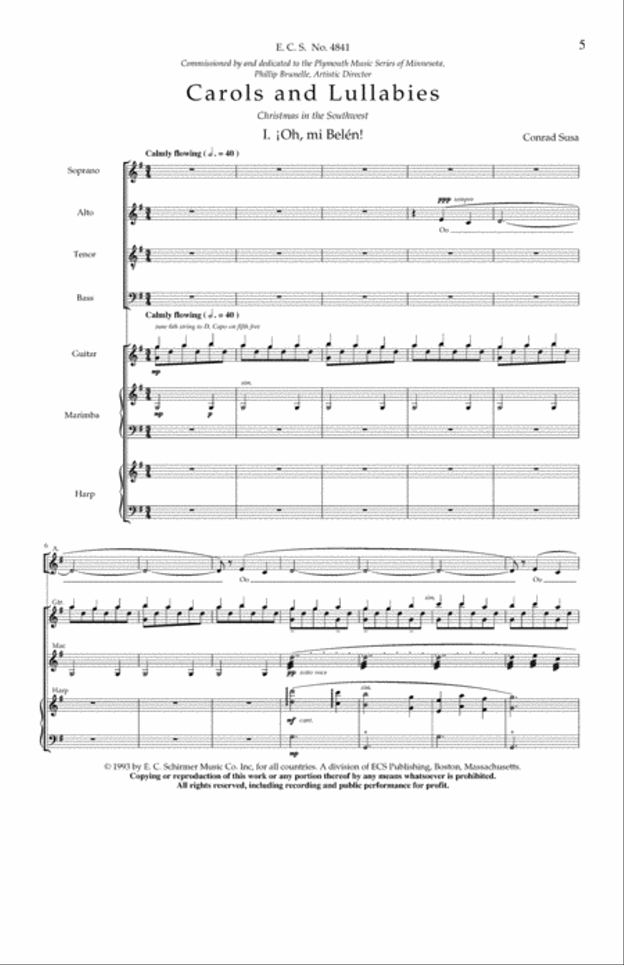 Carols and Lullabies (Full Score) Choir scores gallery preview page 13