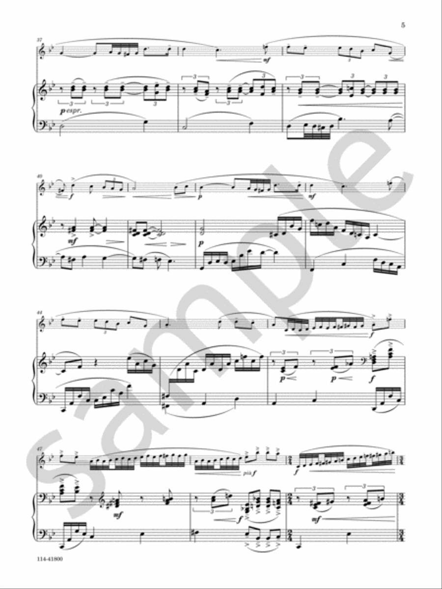 Elegy Elegy Chamber Music scores gallery preview page 5