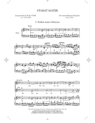 Book cover for Stabat Mater (First Movement)