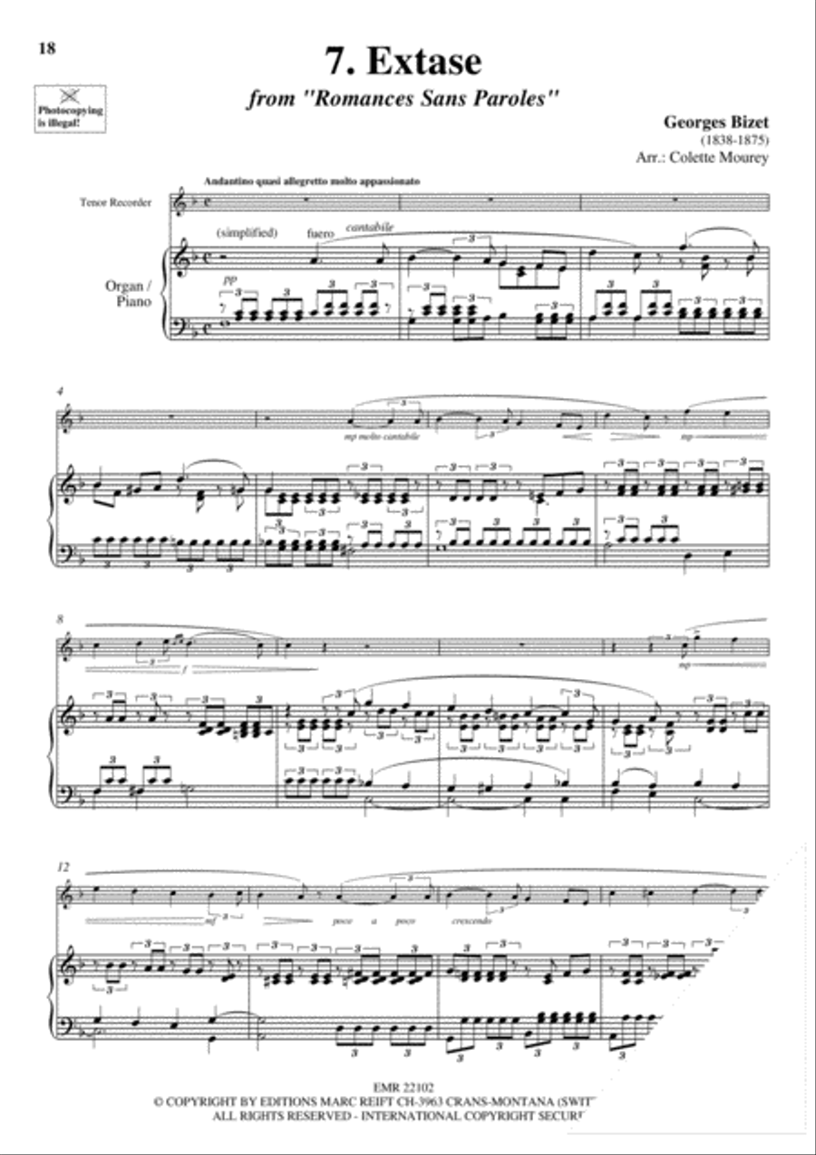 20 Greatest Meditations Tenor Recorder scores gallery preview page 9