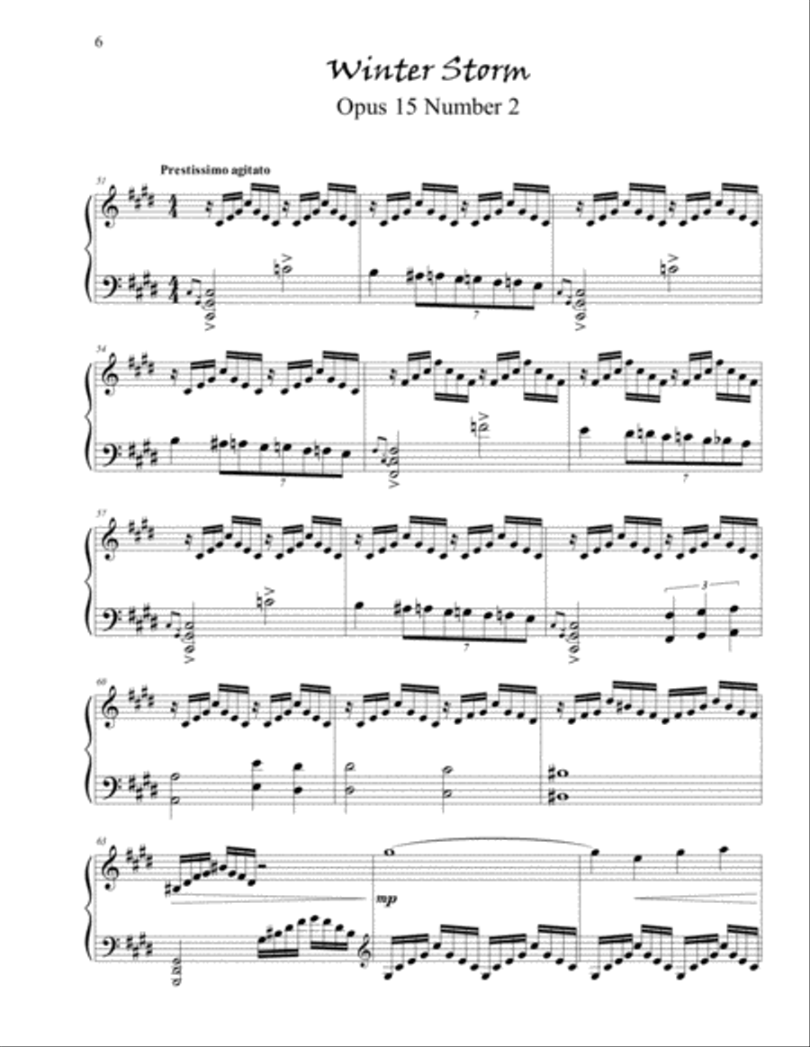 Hiemal Poems: Opus 15 Piano Solo scores gallery preview page 6