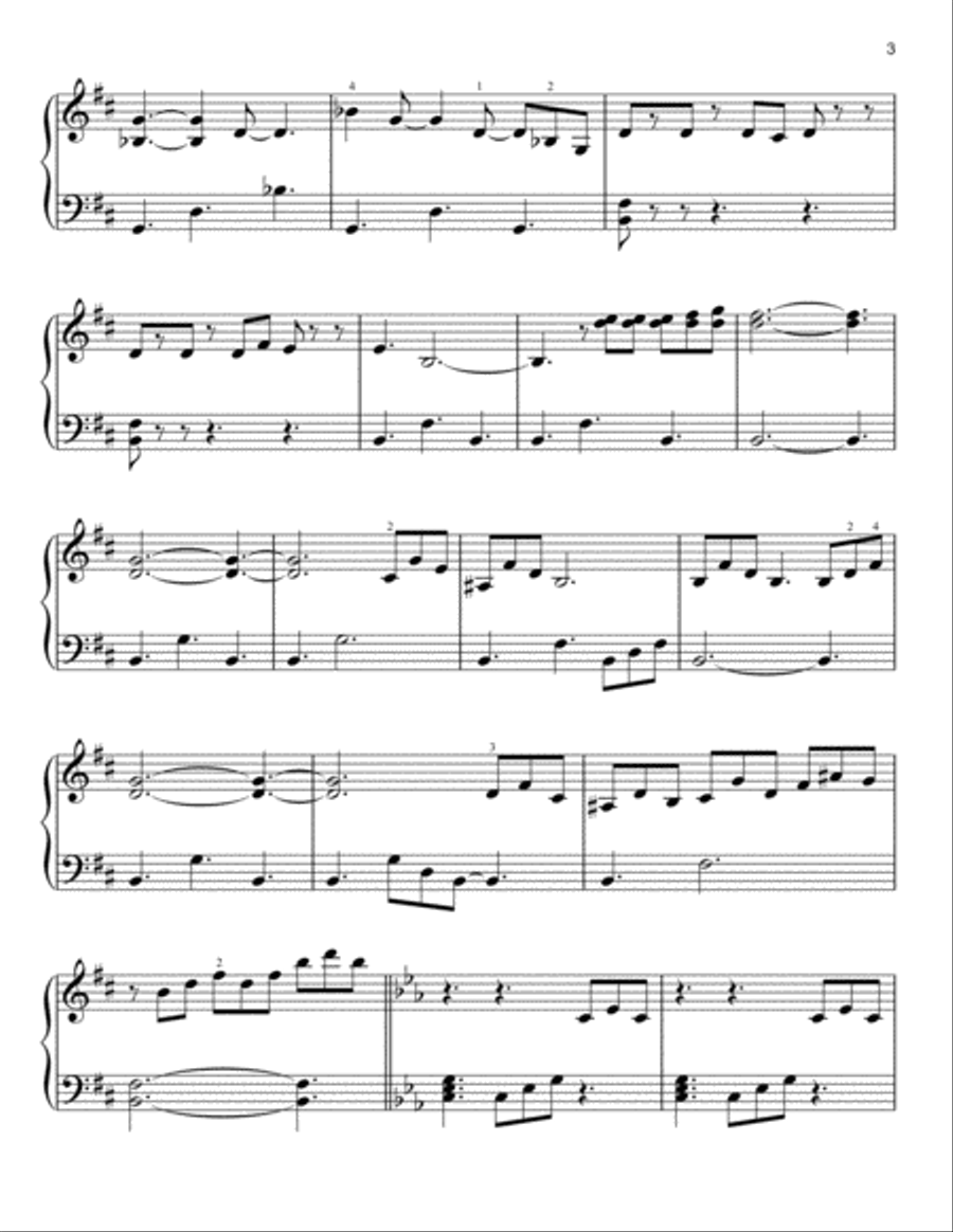 Meet Han (from Solo: A Star Wars Story) Easy Piano scores gallery preview page 3