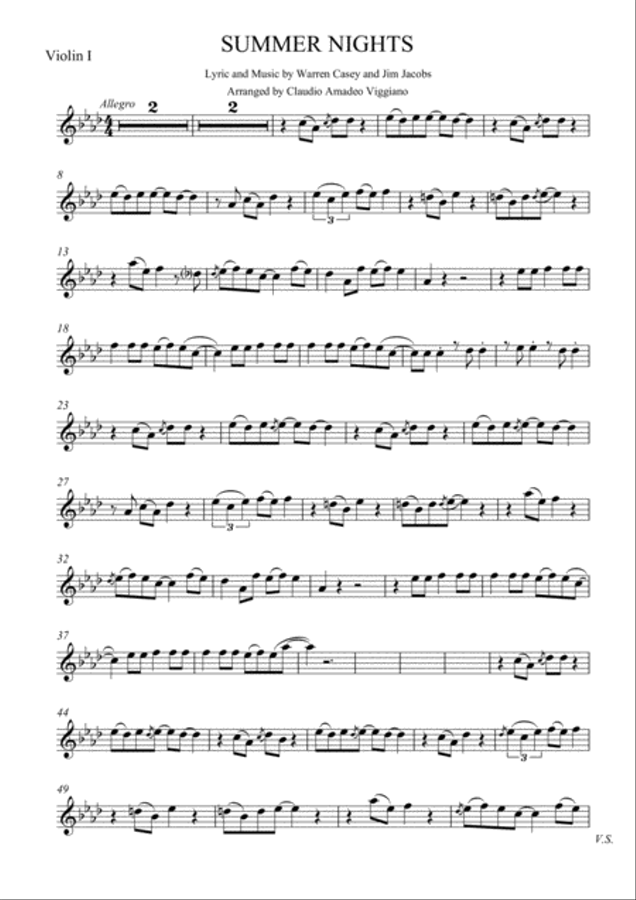 Summer Nights String Quartet scores gallery preview page 2