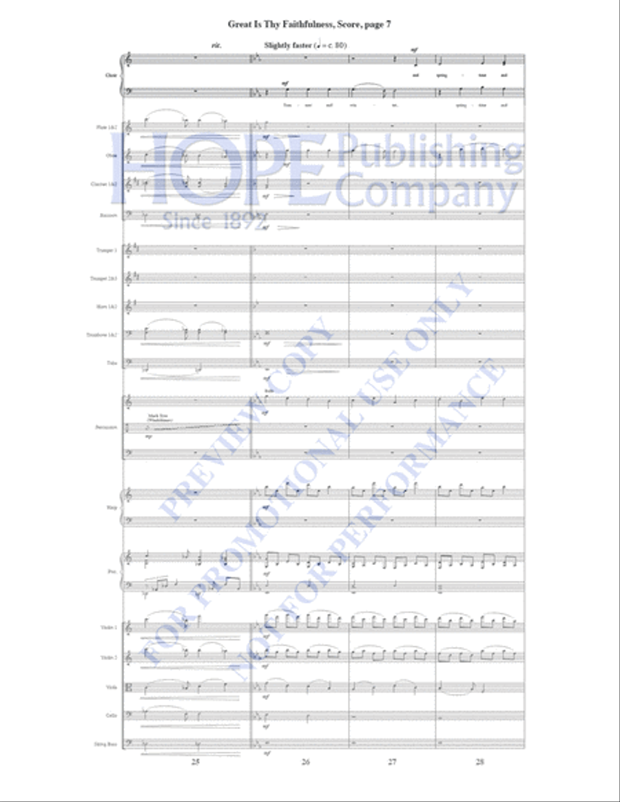 Great Is Thy Faithfulness Piano Accompaniment scores gallery preview page 8