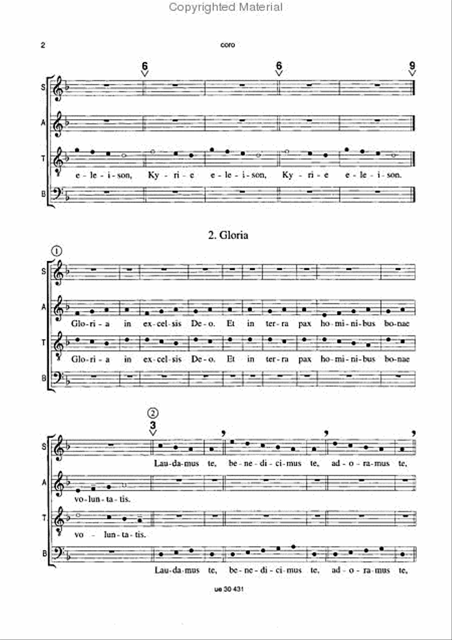 Missa Syllabica Missa Syllabica 4-Part scores gallery preview page 3