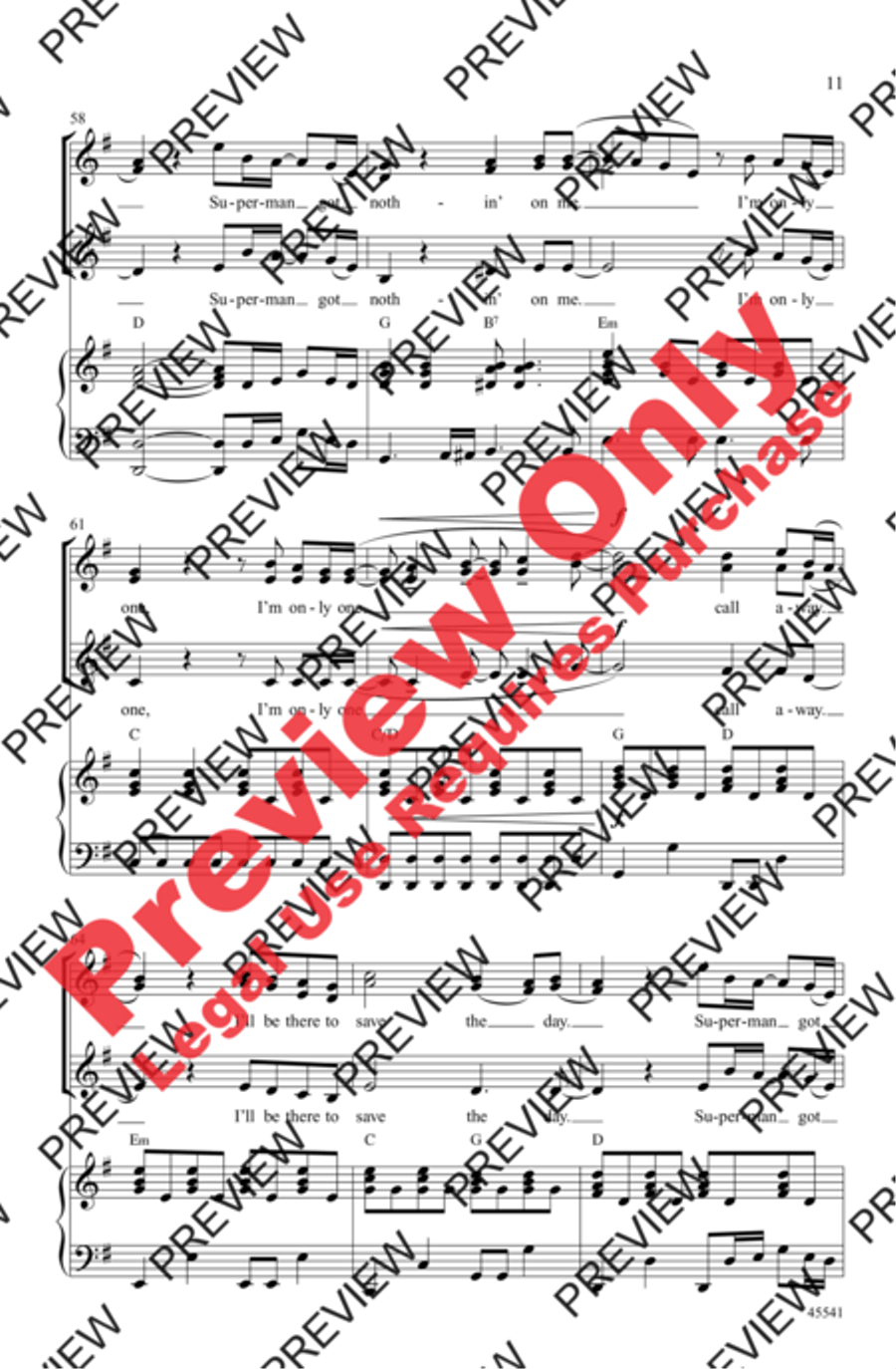One Call Away Women's Choir scores gallery preview page 10