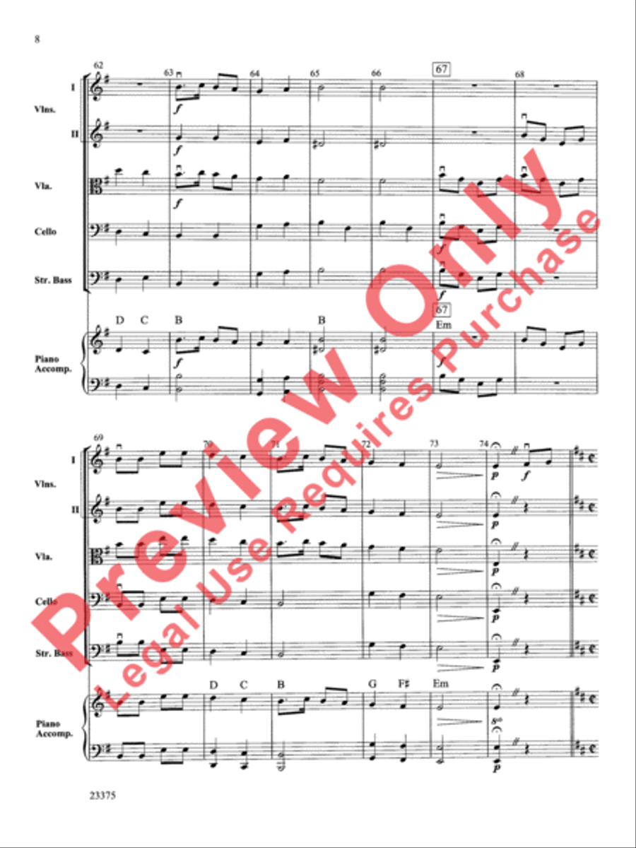 Scandanavian Fiddle Suite String Orchestra scores gallery preview page 9