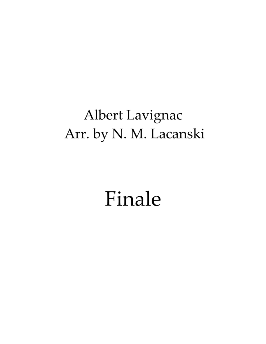 Finale Finale Violin Solo scores gallery preview page 1