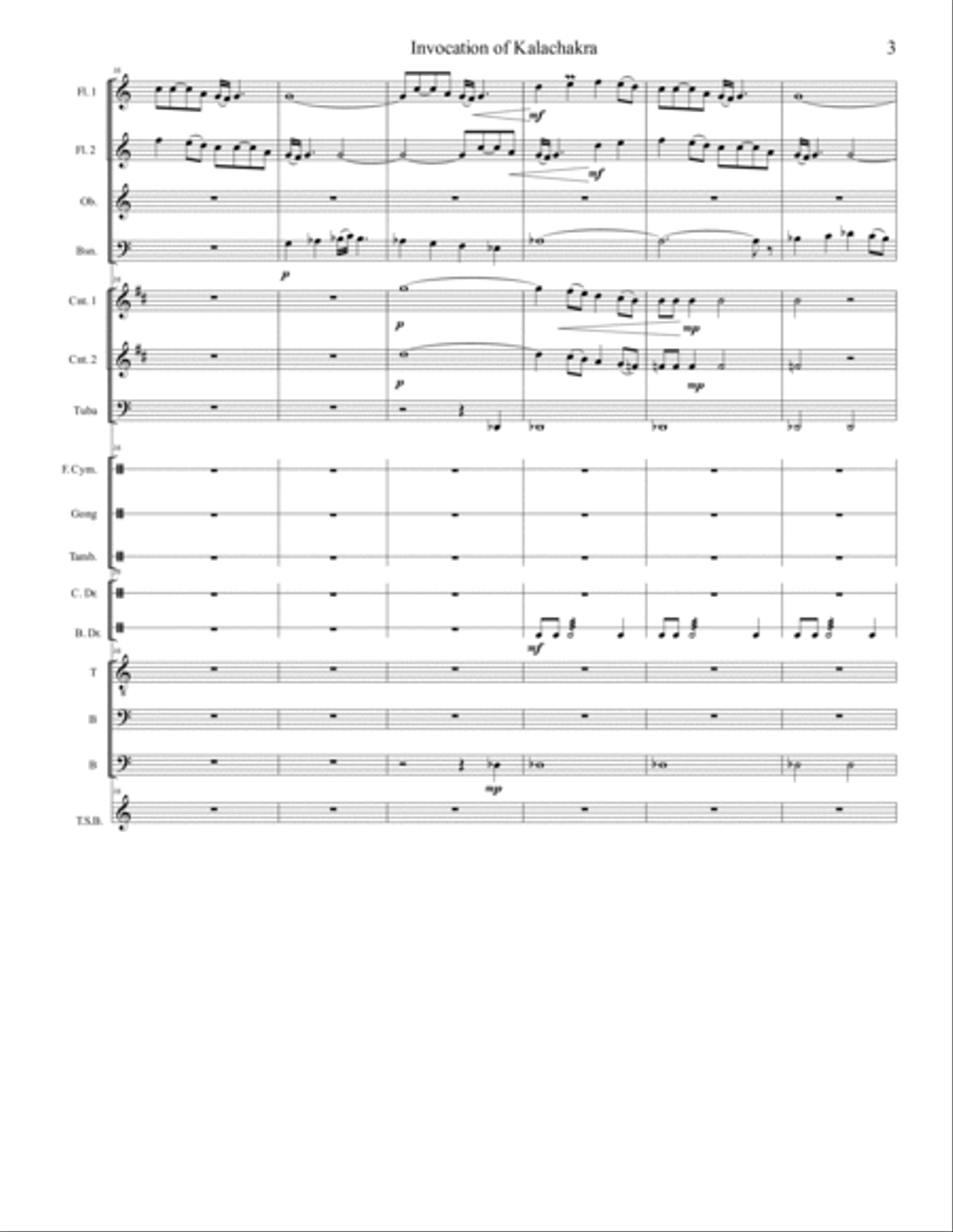 Invocation of Kalachakra Invocation of Kalachakra TTBB scores gallery preview page 3