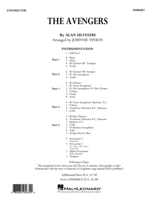 The Avengers (arr. Johnnie Vinson) - Conductor Score (Full Score)