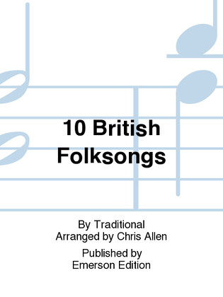 Book cover for 10 British Folksongs