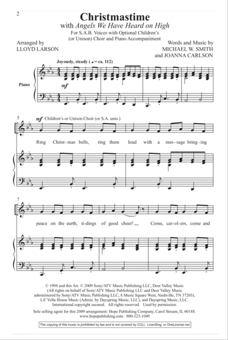 Christmastime Christmastime 3-Part scores gallery preview page 3