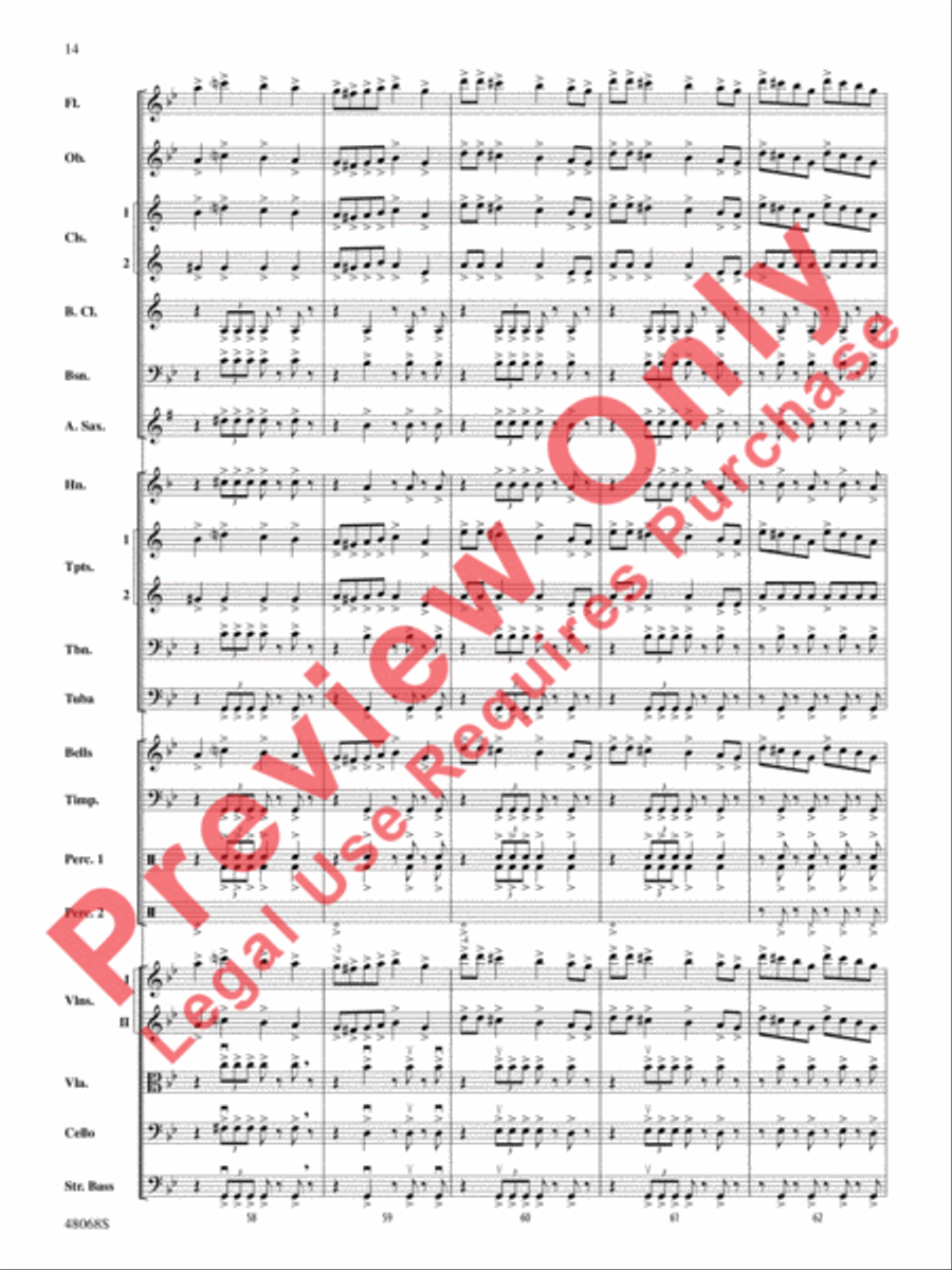 Themes from March Slav Full Orchestra scores gallery preview page 15