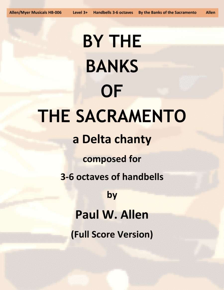 By the Banks of the Sacramento: a Delta Chanty Handbell Choir scores gallery preview page 1