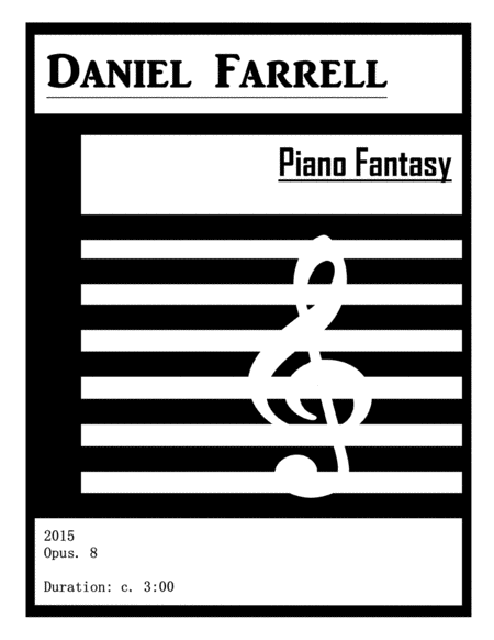 Piano Fantasy - (Op. 8) image number null