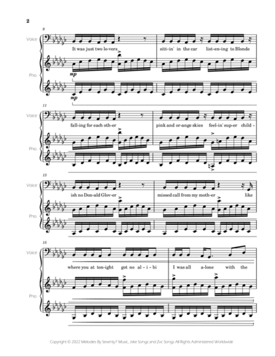 Golden Hour Voice scores gallery preview page 2