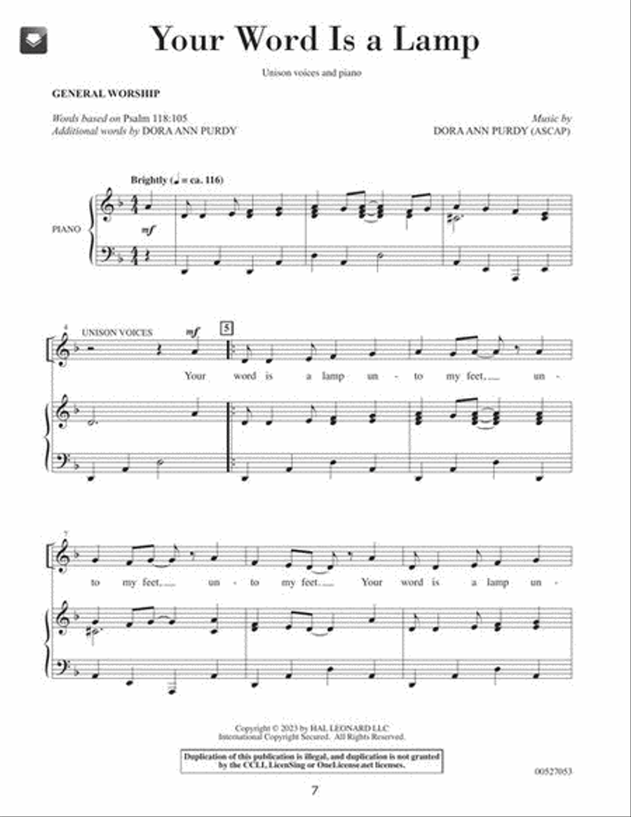 This Is the Day! Five Songs for the Church Year Unison Choir scores gallery preview page 4
