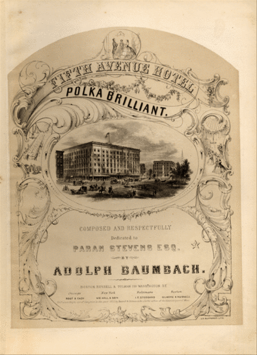 Fifth Avenue Hotel. Polka Brilliant Piano Solo scores gallery preview page 1