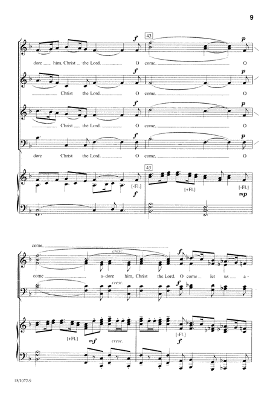 Gesu Bambino Gesu Bambino 4-Part scores gallery preview page 9