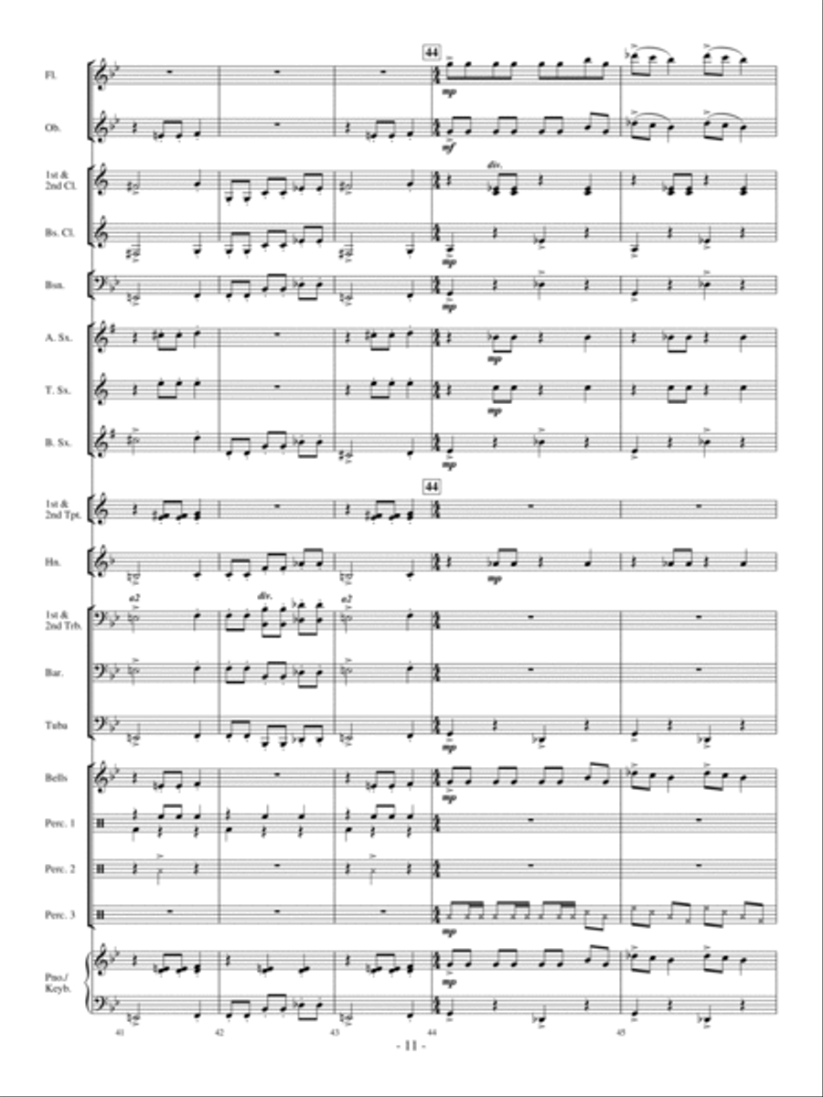 Ghost In The Attic Concert Band scores gallery preview page 10