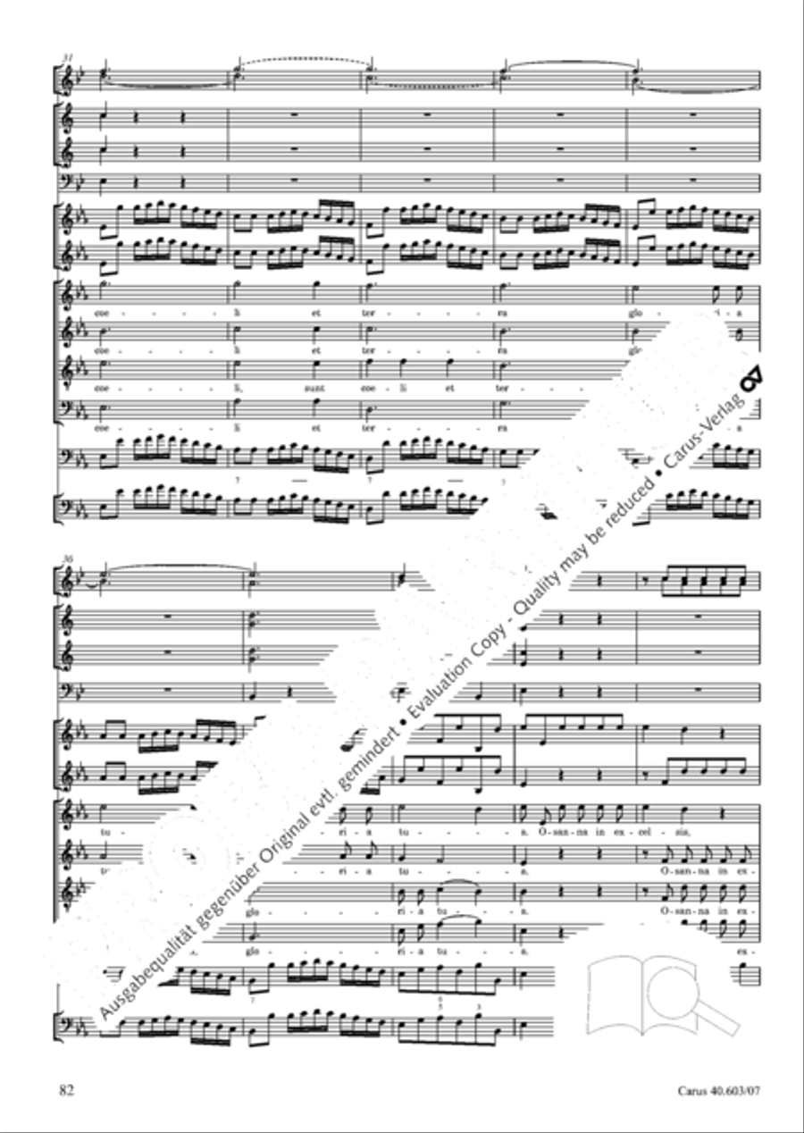 Grosse Orgelsolomesse in Es 4-Part scores gallery preview page 95