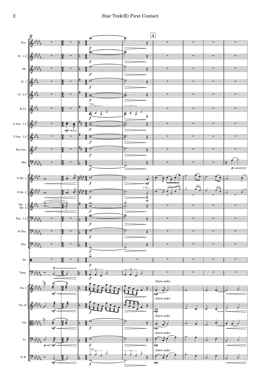 Star Trek(R) First Contact Full Orchestra scores gallery preview page 2