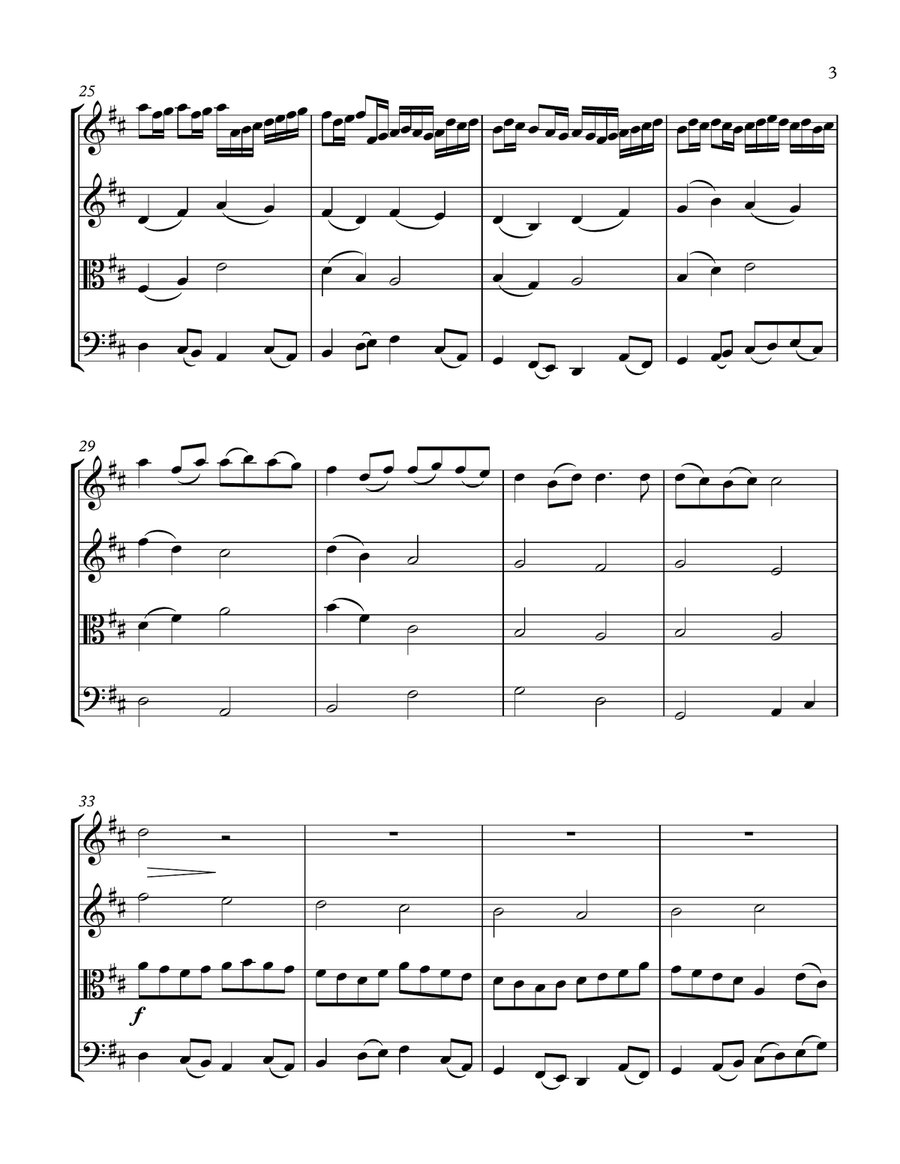 Canon In D String Quartet String Quartet scores gallery preview page 3