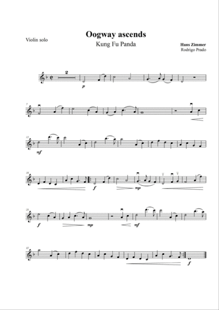 Oogway Ascends Oogway Ascends Chamber Music scores gallery preview page 4