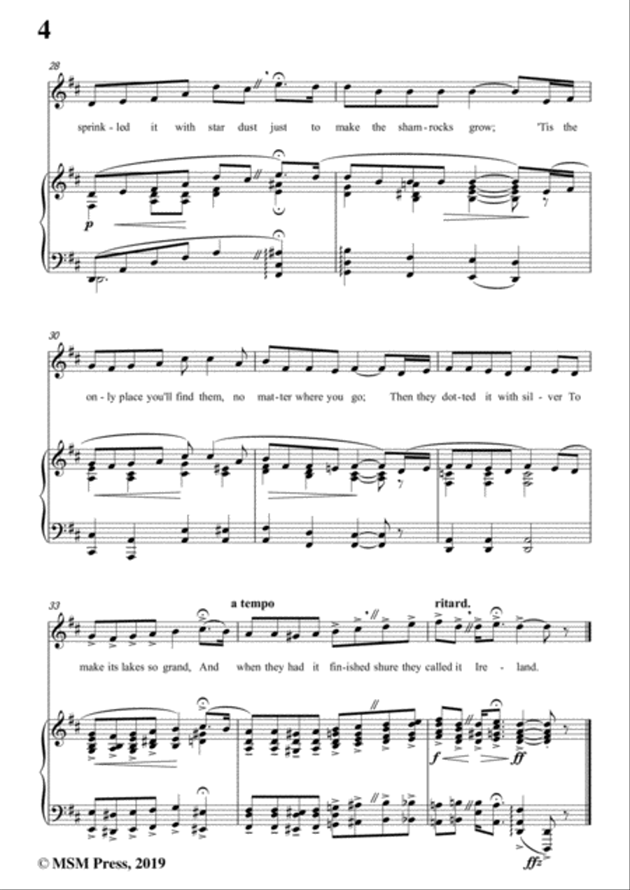 Ernest R. Ball-Little Bit of Heaven,in f sharp minor,for Voice and Piano Voice Solo scores gallery preview page 6