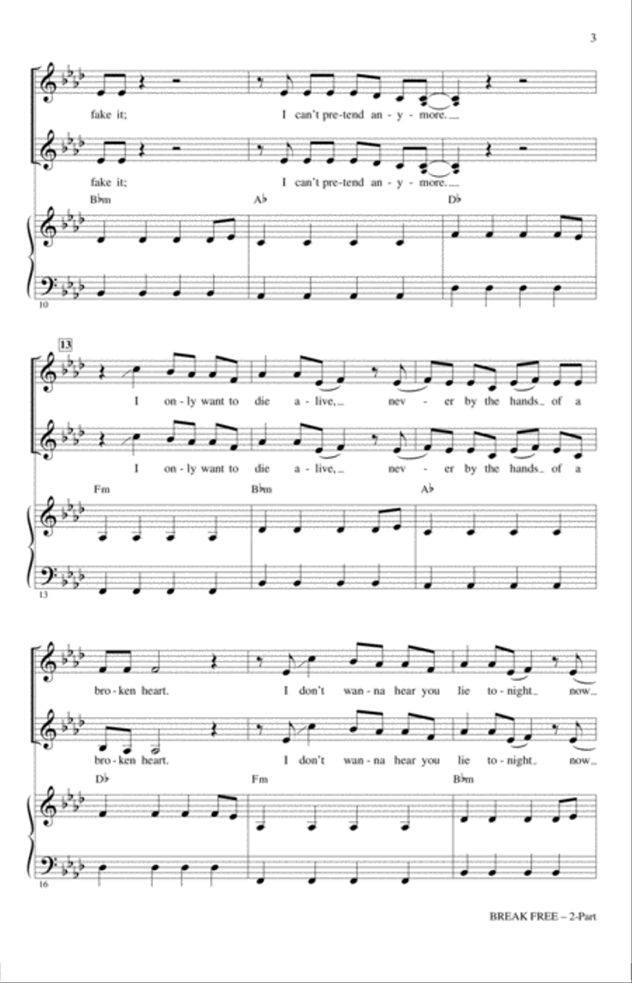 Break Free 2-Part scores gallery preview page 2