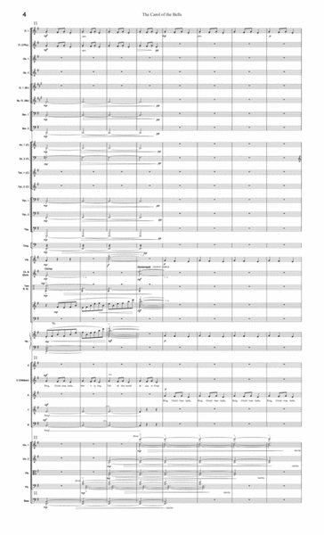 Carol of the Bells for Chorus & Orchestra: Scores and Set of Parts image number null