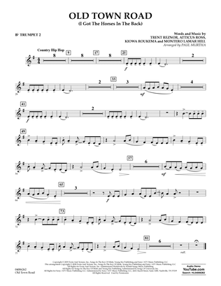 Old Town Road (arr. Paul Murtha) - Bb Trumpet 2