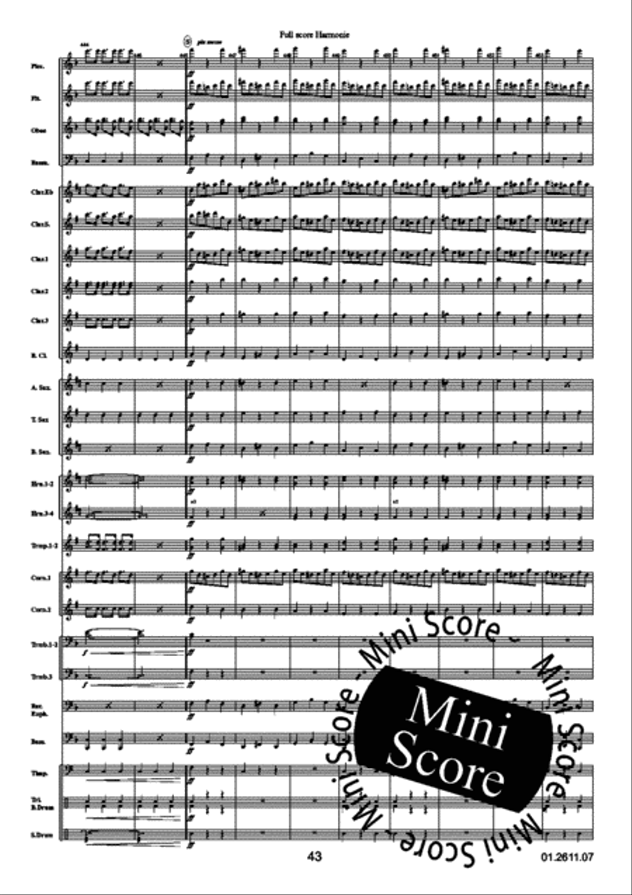 La Gazza Ladra La Gazza Ladra Concert Band scores gallery preview page 47