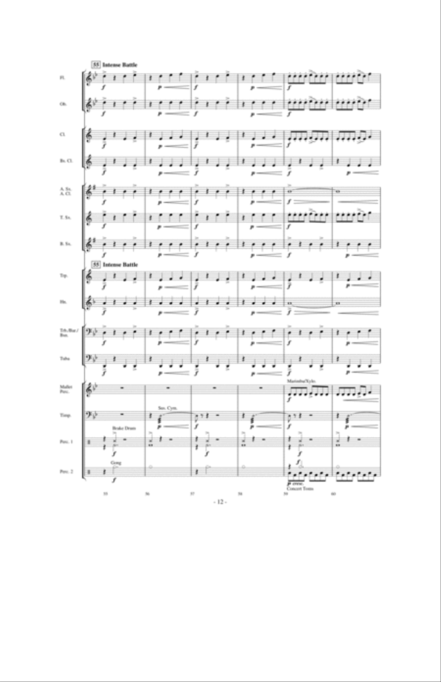 The Sword of Kings The Sword of Kings Concert Band scores gallery preview page 11
