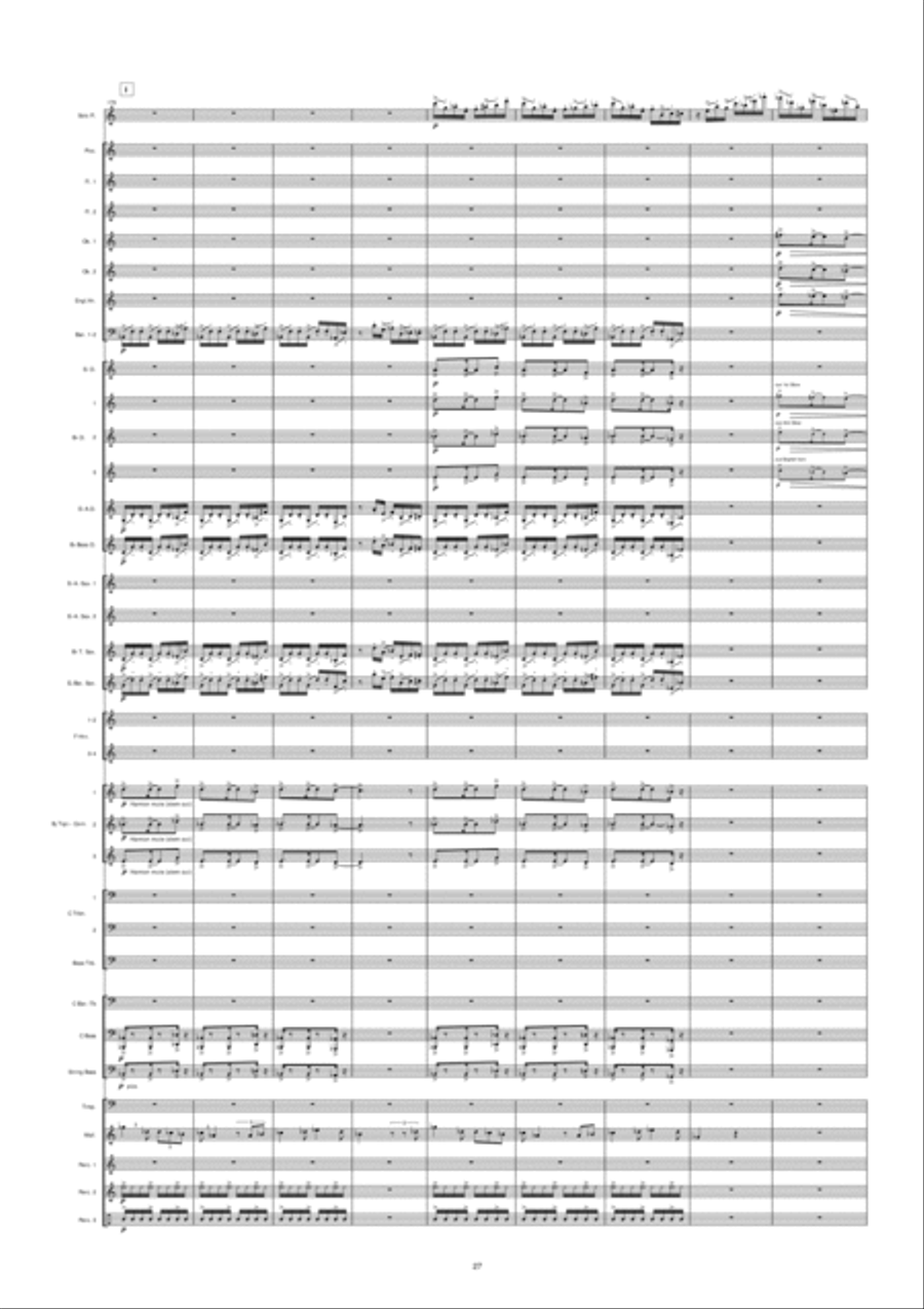 Night In Venice Concert Band scores gallery preview page 28