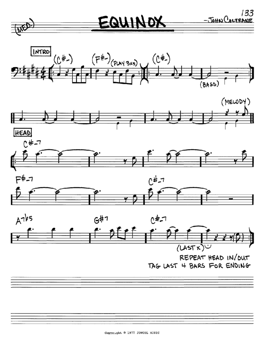 Equinox Piano scores gallery preview page 1