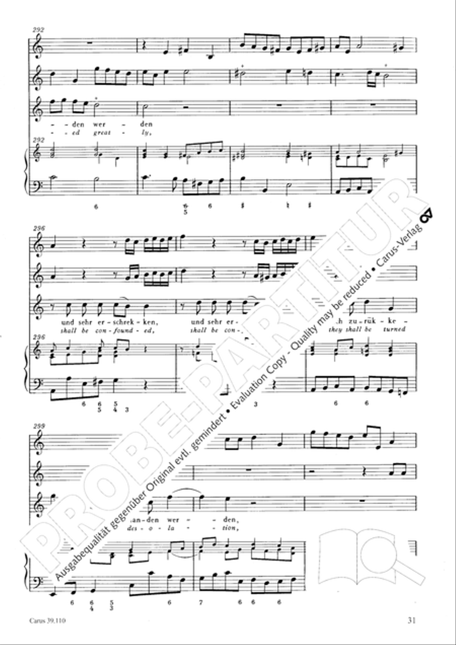 O Lord, punish me not (Ach Herr, strafe mich nicht) Tenor Voice scores gallery preview page 32