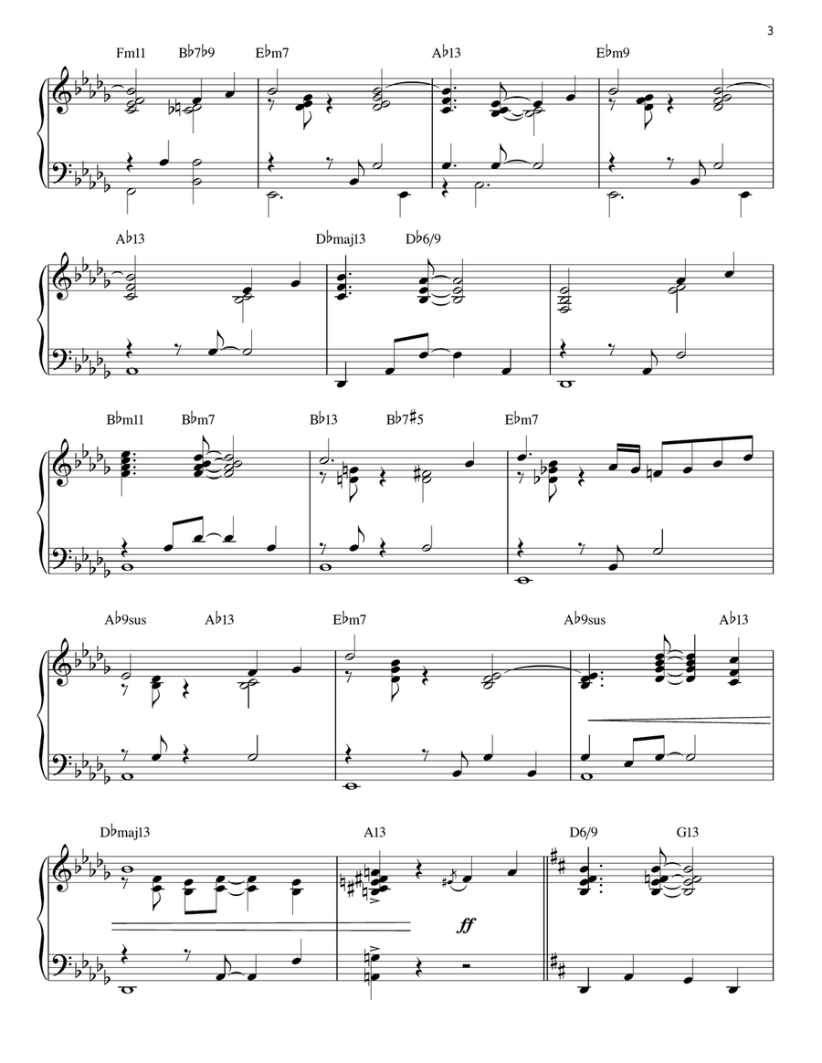 Mack The Knife [Jazz version] (arr. Brent Edstrom) Piano Solo scores gallery preview page 3