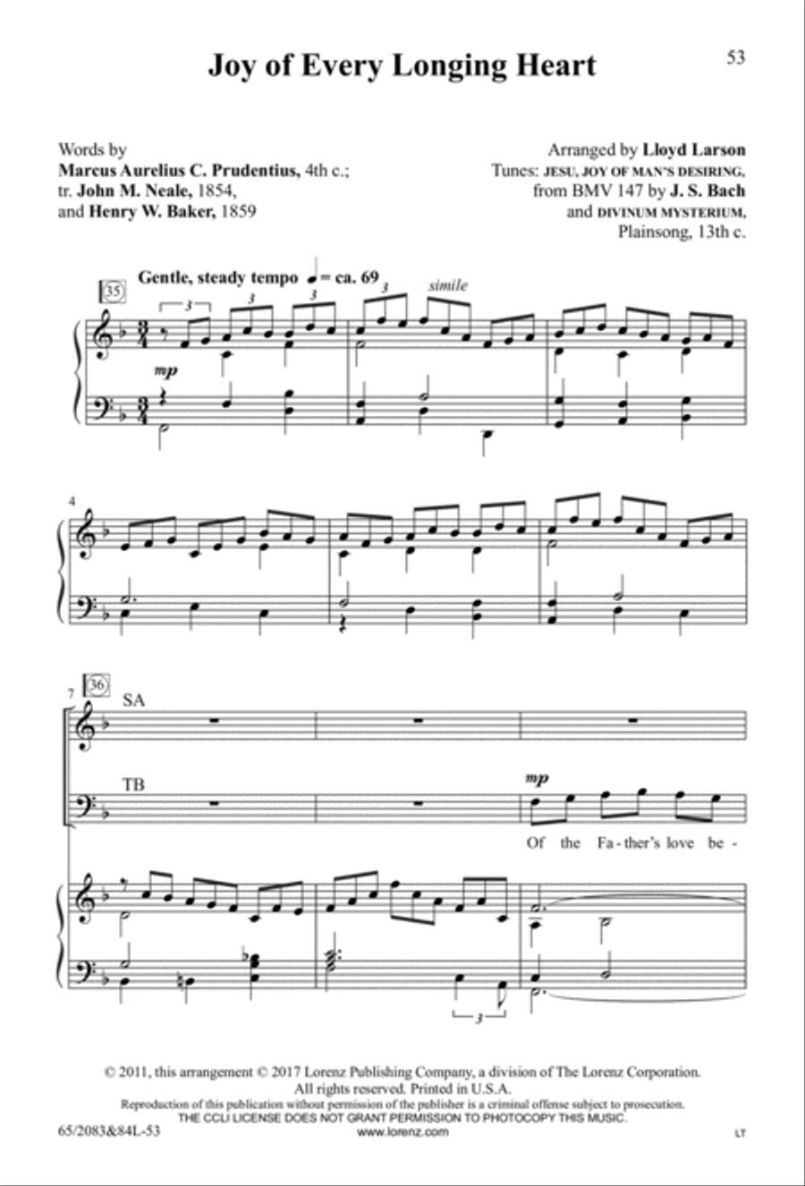 Sing Joy to All the World! - SATB Score with Performance CD 4-Part scores gallery preview page 13