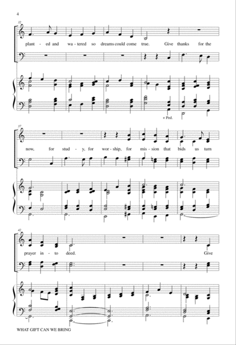 What Gift Can We Bring What Gift Can We Bring 4-Part scores gallery preview page 4