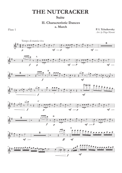 "March" from Nutcracker Suite for Flute Quartet image number null