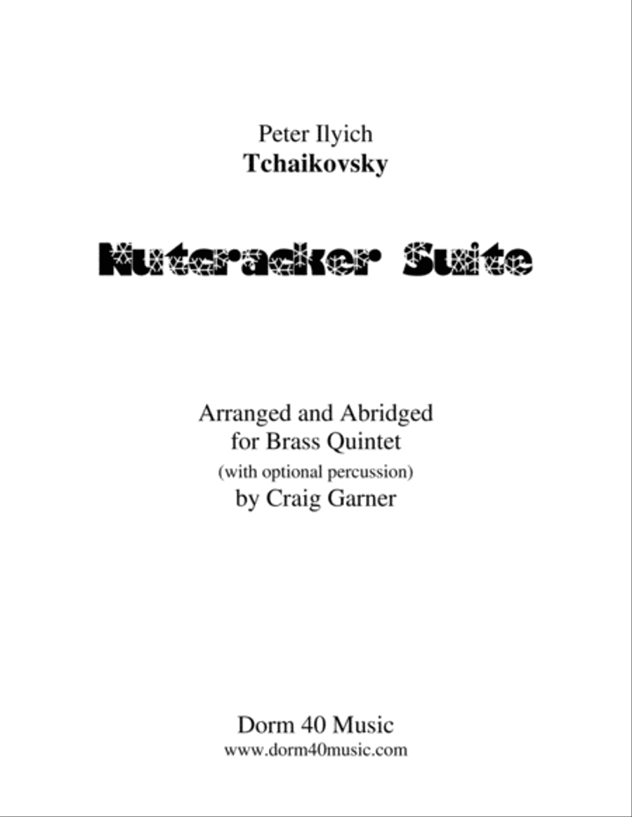 Nutcracker Suite (for Brass Quintet and opt. Percussion) Brass Ensemble scores gallery preview page 1