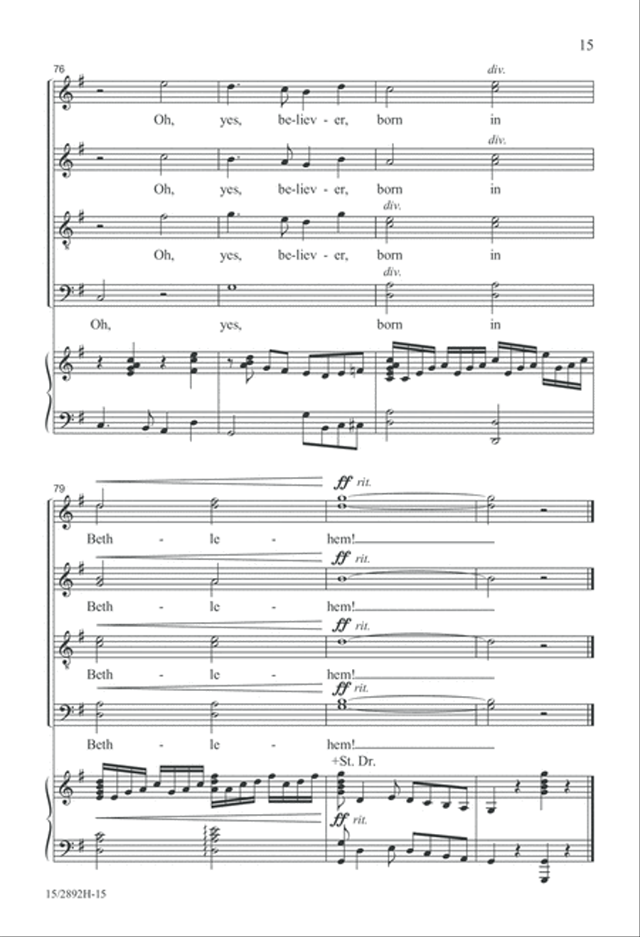 The Virgin Mary Had a Baby Boy 4-Part scores gallery preview page 16