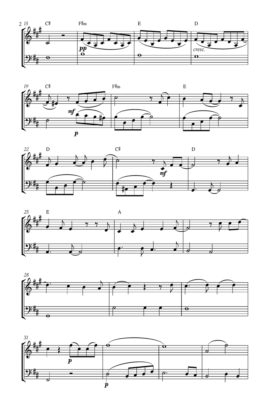Mary, Did You Know? Brass Duet scores gallery preview page 2
