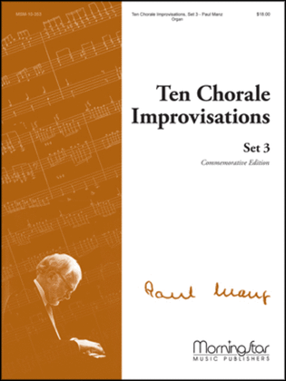 Book cover for Ten Chorale Improvisations, Set 3