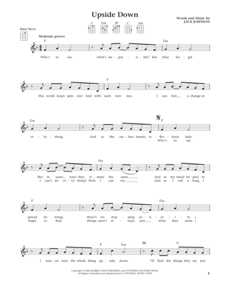 Upside Down (from The Daily Ukulele) (arr. Liz and Jim Beloff)