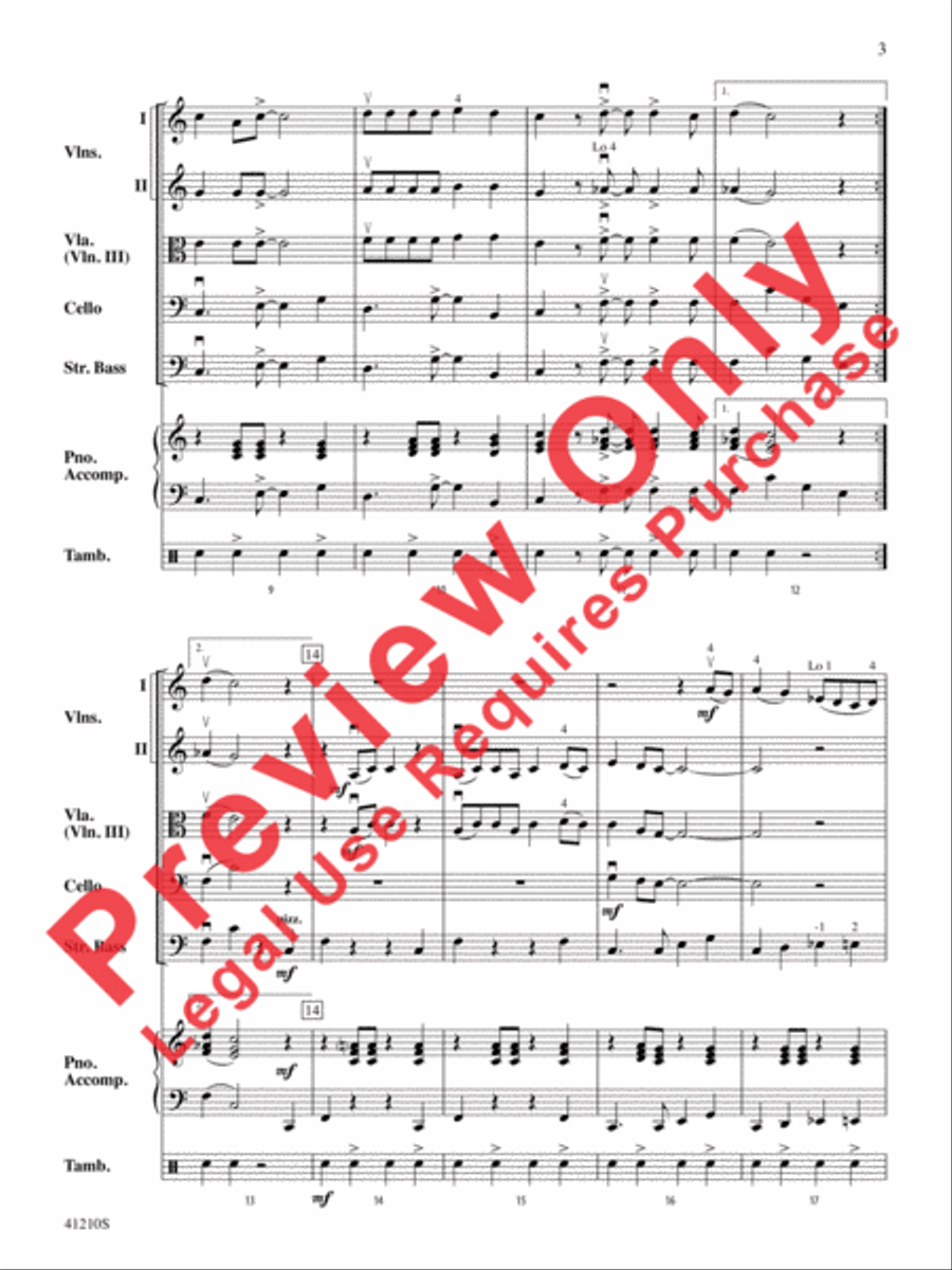 Little Shop of Horrors Little Shop of Horrors String Orchestra scores gallery preview page 4