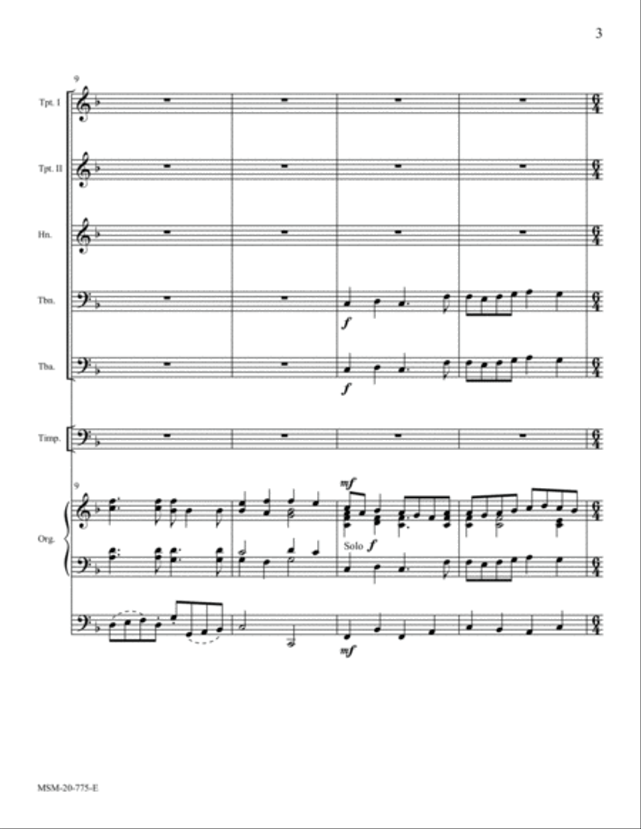 God of Grace Organ scores gallery preview page 3